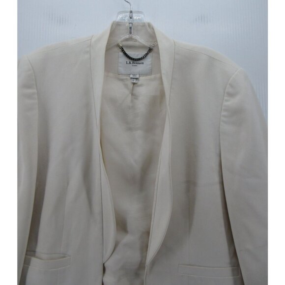 LK Bennett Blazer 12 Open Jacket Coat Preppy Business Career * - Picture 2 of 12